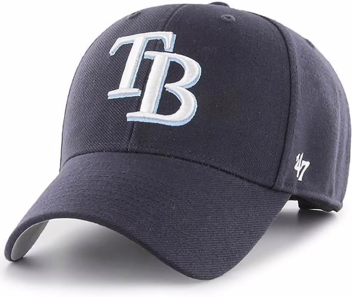 47 Brand MLB Team Color Primary Logo MVP Adjustable Structure Baseball Cap Hat, Adult