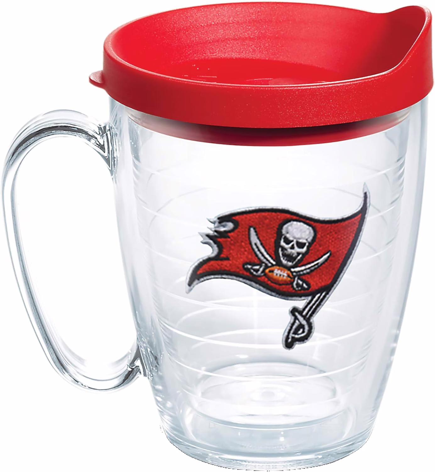 Tervis Made in USA Double Walled NFL Tampa Bay Buccaneers Insulated Tumbler Cup Keeps Drinks Cold & Hot, 16oz Mug, Primary Logo