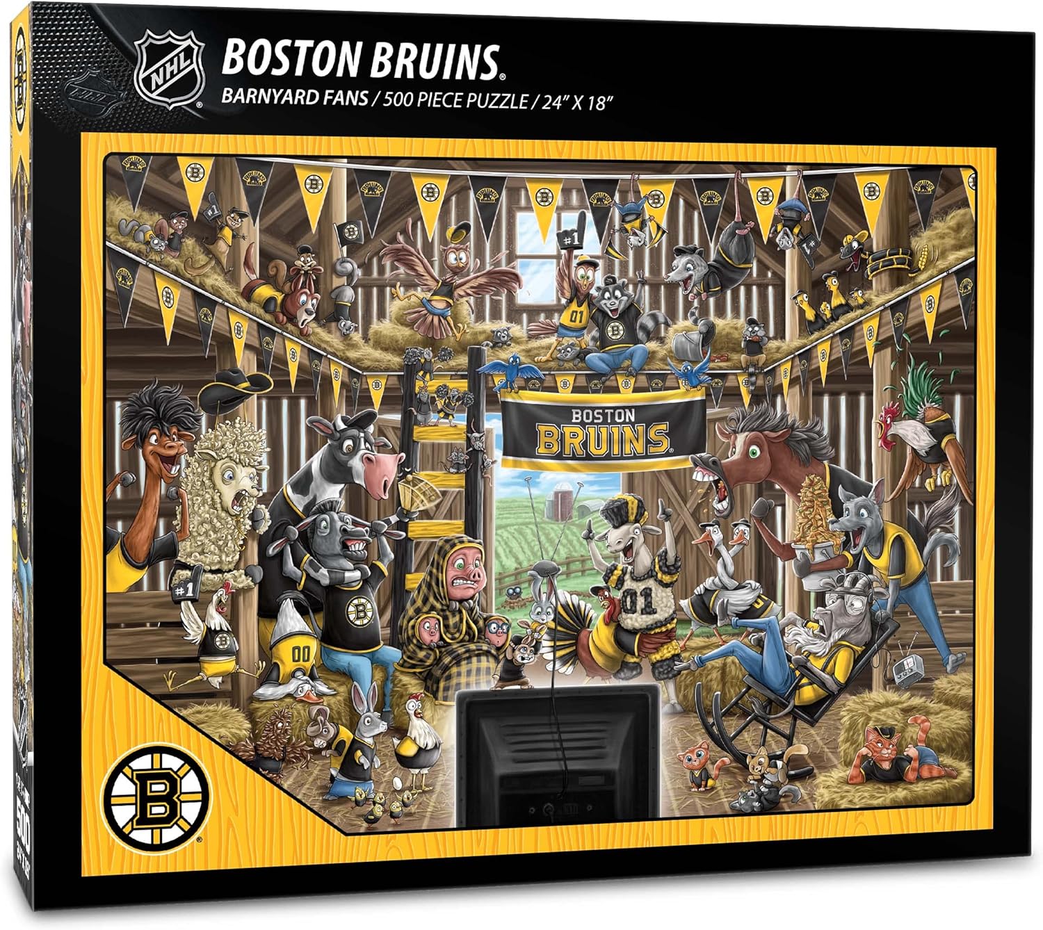 YouTheFan NHL Barnyard Fans 500pc Puzzle