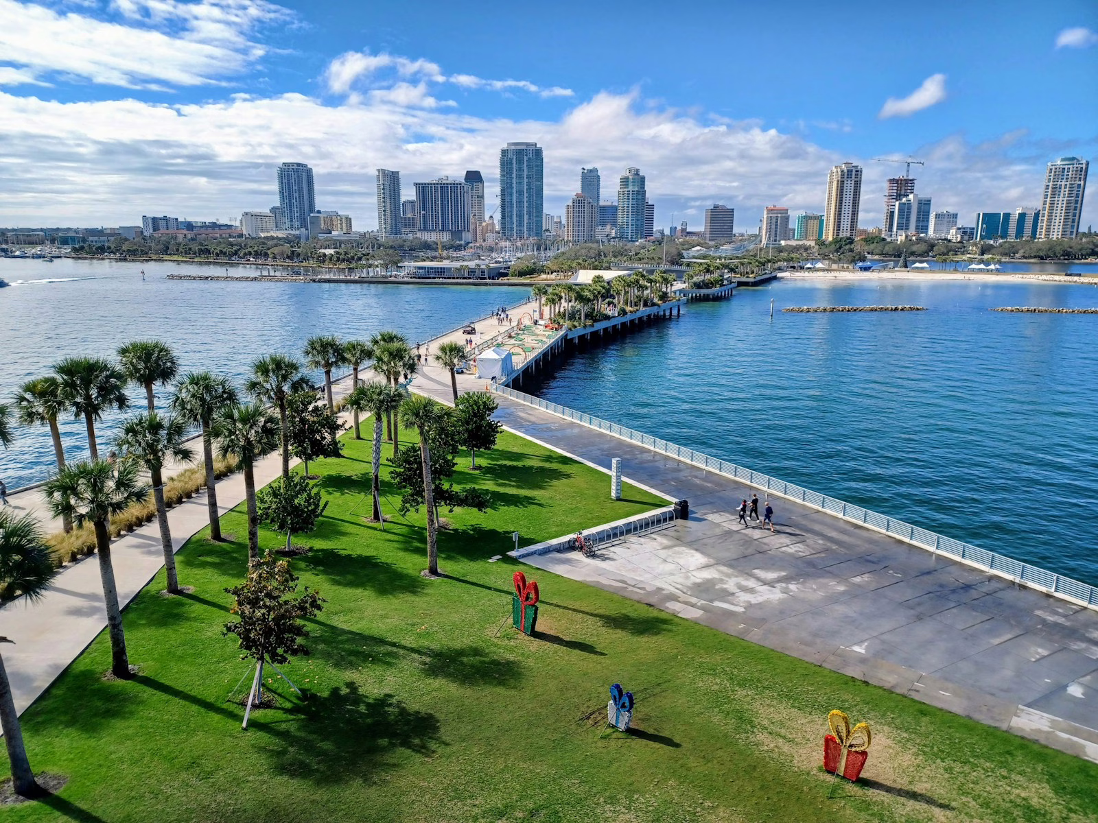 a view of a city and a body of water